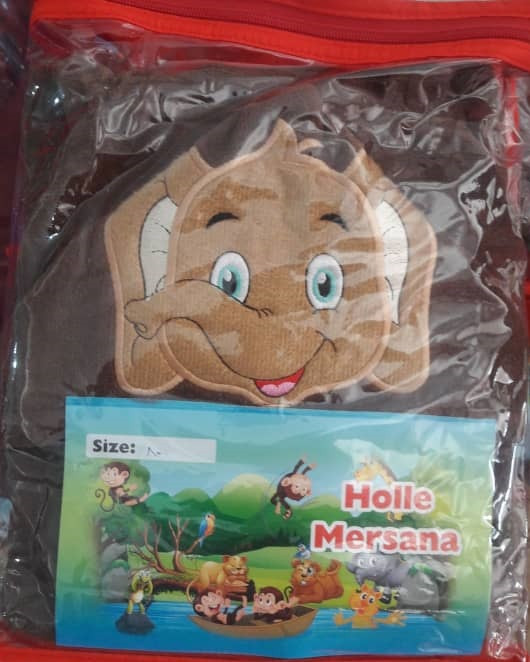 حوله تن پوش خردسال ( بچه گانه ) طرح فیل جنس پنبه اعلا