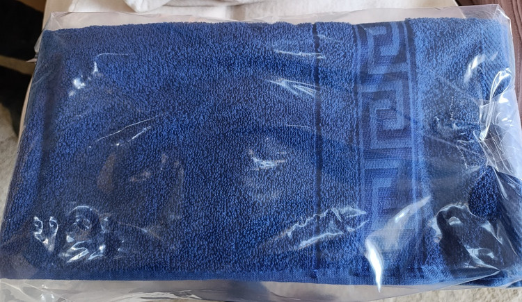 حوله دستی تکی جین (12 عددی) 80*40 طرح رومی جنس رینک پنبه اعلا