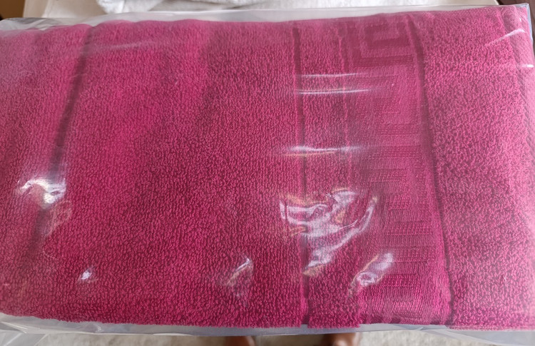 حوله دستی تکی جین (12 عددی) 80*40 طرح رومی جنس رینک پنبه اعلا